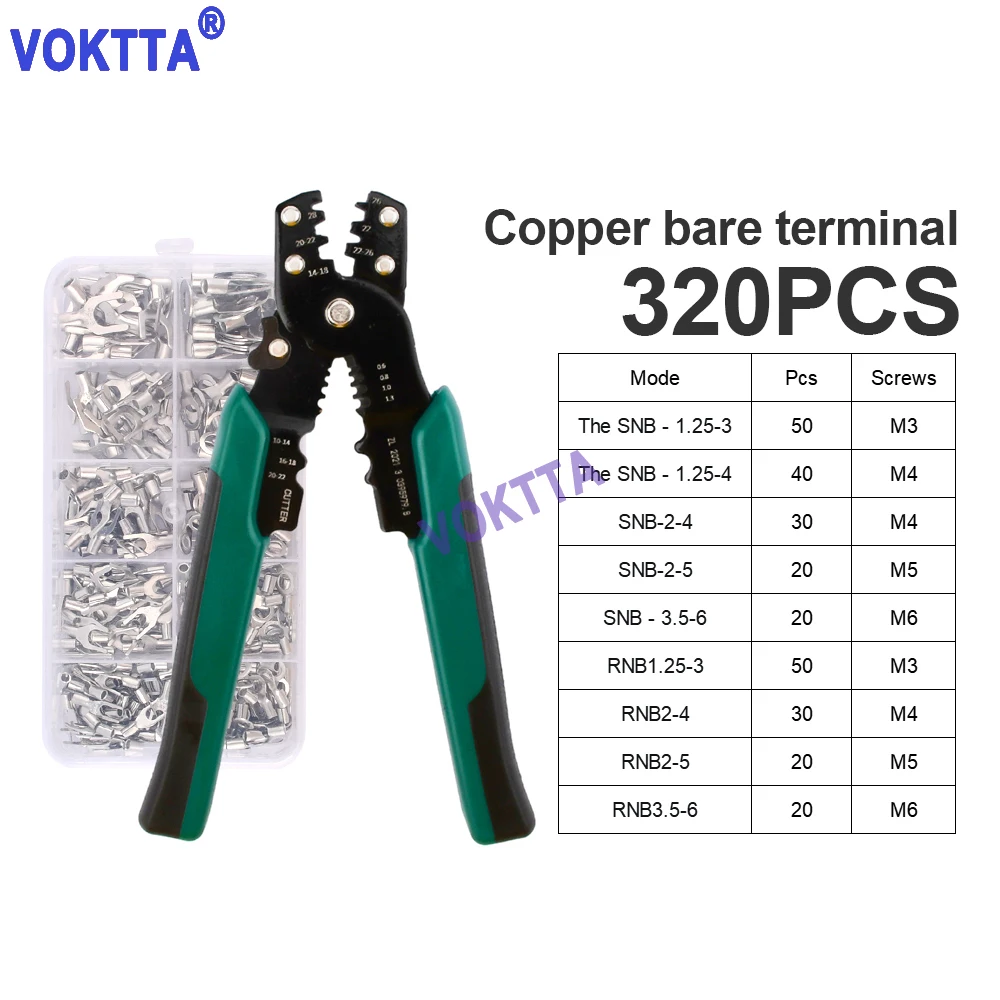 

Multi-function Mini Electric Terminal Crimping Pliers With Wire Stripping Cutting Hand Crimping Tool Multiple Connector Kits