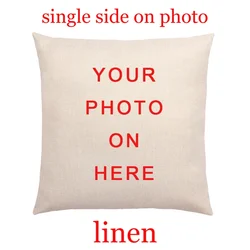 Custom Luxury Linen Throw Pillow Cover - Personalized Design - 300mmx500mm (Linen one side)