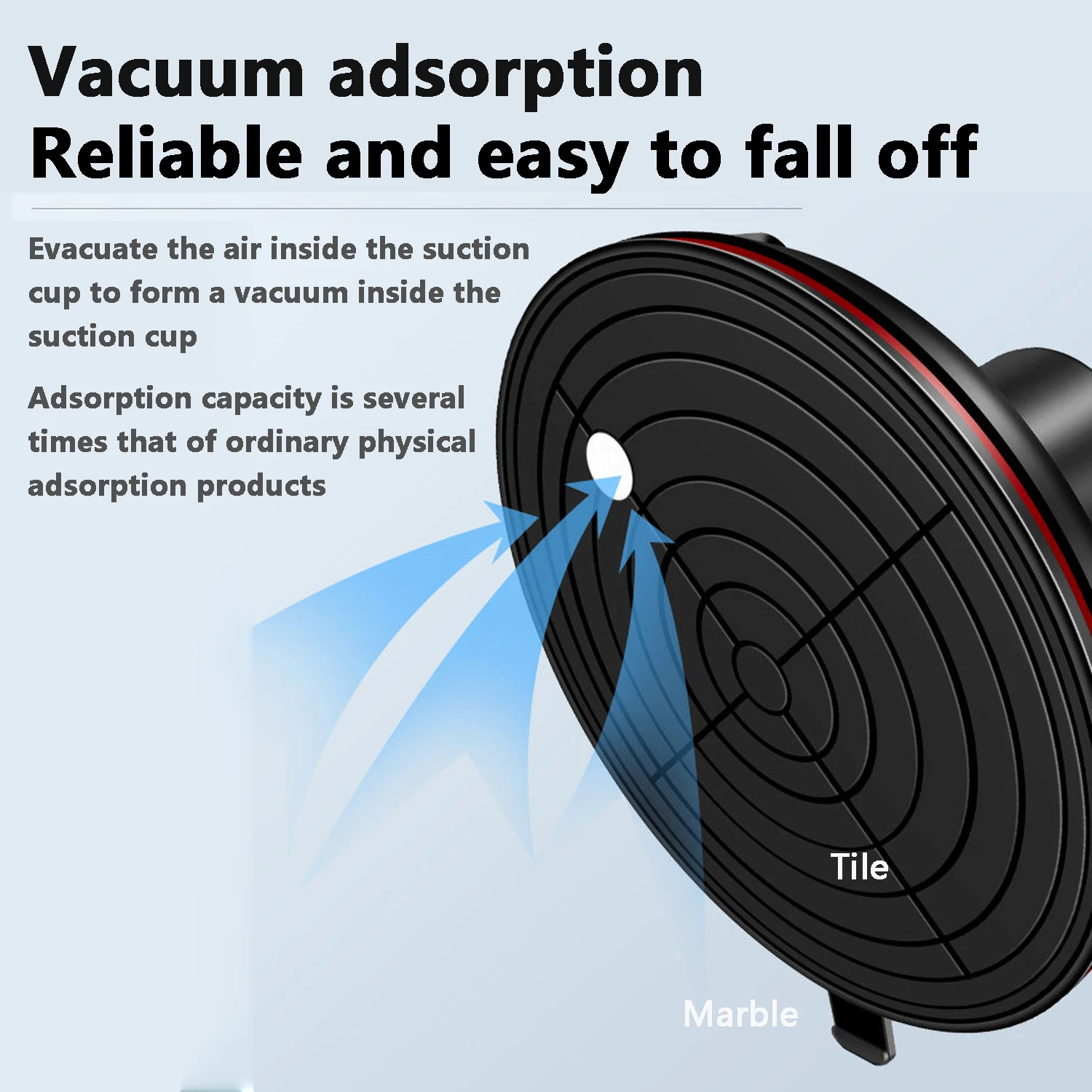 Vacuum Suction Cup 8 Inch 250Kg Carrying Capacity Heavy Duty Glass Suction Cup Lifter for Granite Tile Glass Manual Lifting