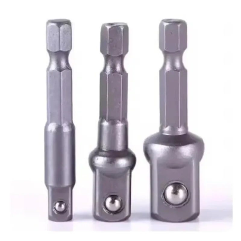 육각 드라이브 소켓 비트 어댑터, 드릴 너트 드라이버 익스텐션, 1/4 3/8 1/2 , 1 개