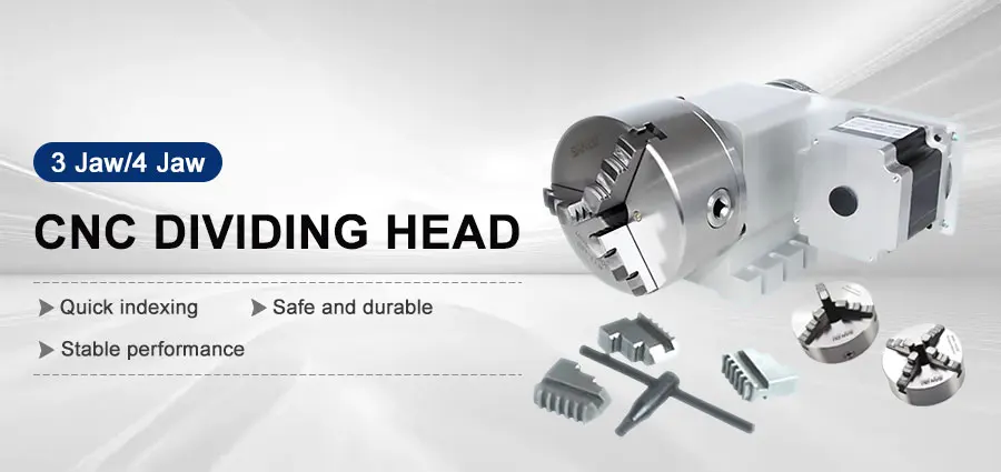 Spannfutter K11-130, 3 Backen / K12-130, 4 Backen mit Nema34-Schrittmotor, CNC-Indexierkopf, Durchgangslochdurchmesser 30 mm, A-Achse, drehbar – Detail 3