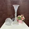 10pcs 45cm high new acrylic transparent trumpet wedding vase table decoration 4