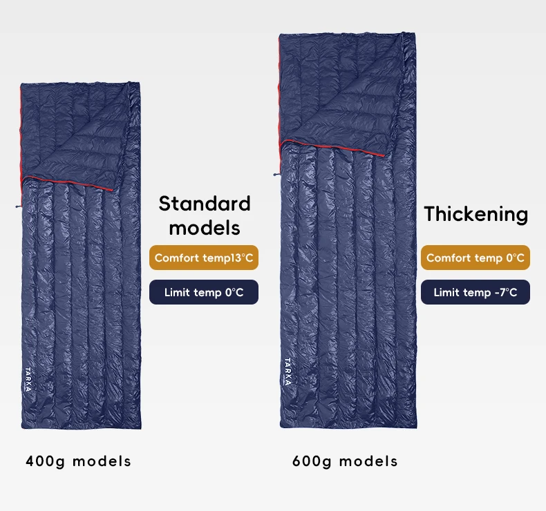 Description Picture 6 of itemTARKA Goose Down Sleeping Bag Ultralight Camping Tourism Envelope Sleeping Bags Climbing Hiking Equipment Camp Sleeping Gears