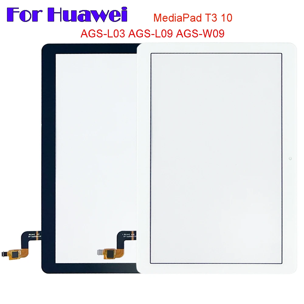 

New For Huawei MediaPad T3 10 AGS-L03 AGS-L09 AGS-W09 9.6" Touch Screen + OCA LCD Front Glass Panel Replacement