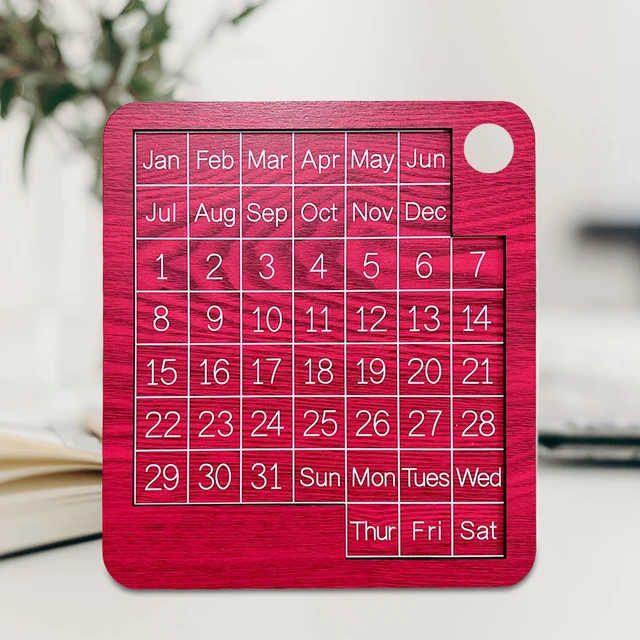 Wooden Desk Calendar Wooden Daily Puzzle CalendarPuzzle A Day Calendar 2022  Desk Calendar For Every Day Of The Year Logic - AliExpress