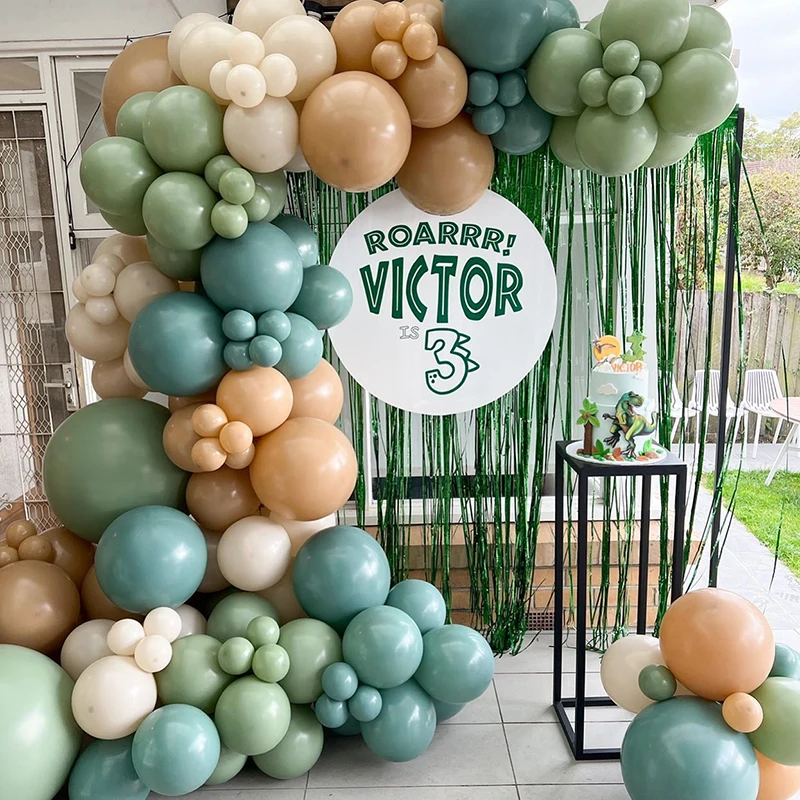 Shower, Wild One Birthday Decoration, Abacate Green Cacau Nude Balloon, Arch Kit