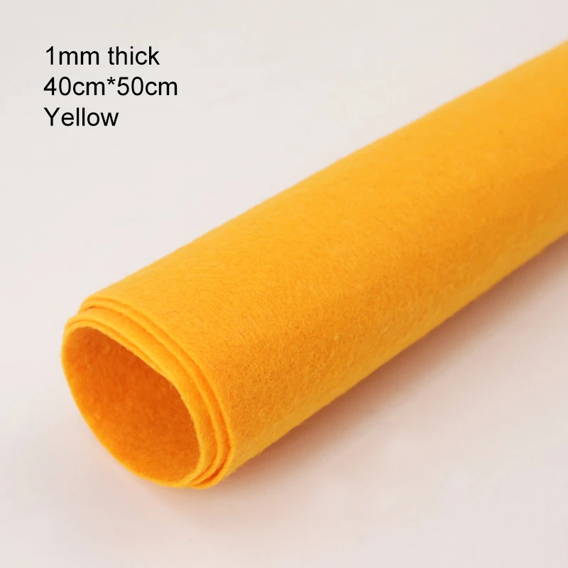 Premium 1mm Thick Square Felt Cloth for DIY Sewing, Crafts, and Home Decoration (40 x 50cm)