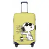 Peanuts Cute Snoopy Suitcase Cover Anime Cartoon Flight Business Strectch Luggage Supplies Protector 1