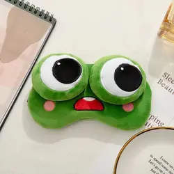 Cute Frog Plush Sleep Mask - Soft Eye Cover for Relaxation and Travel (B)