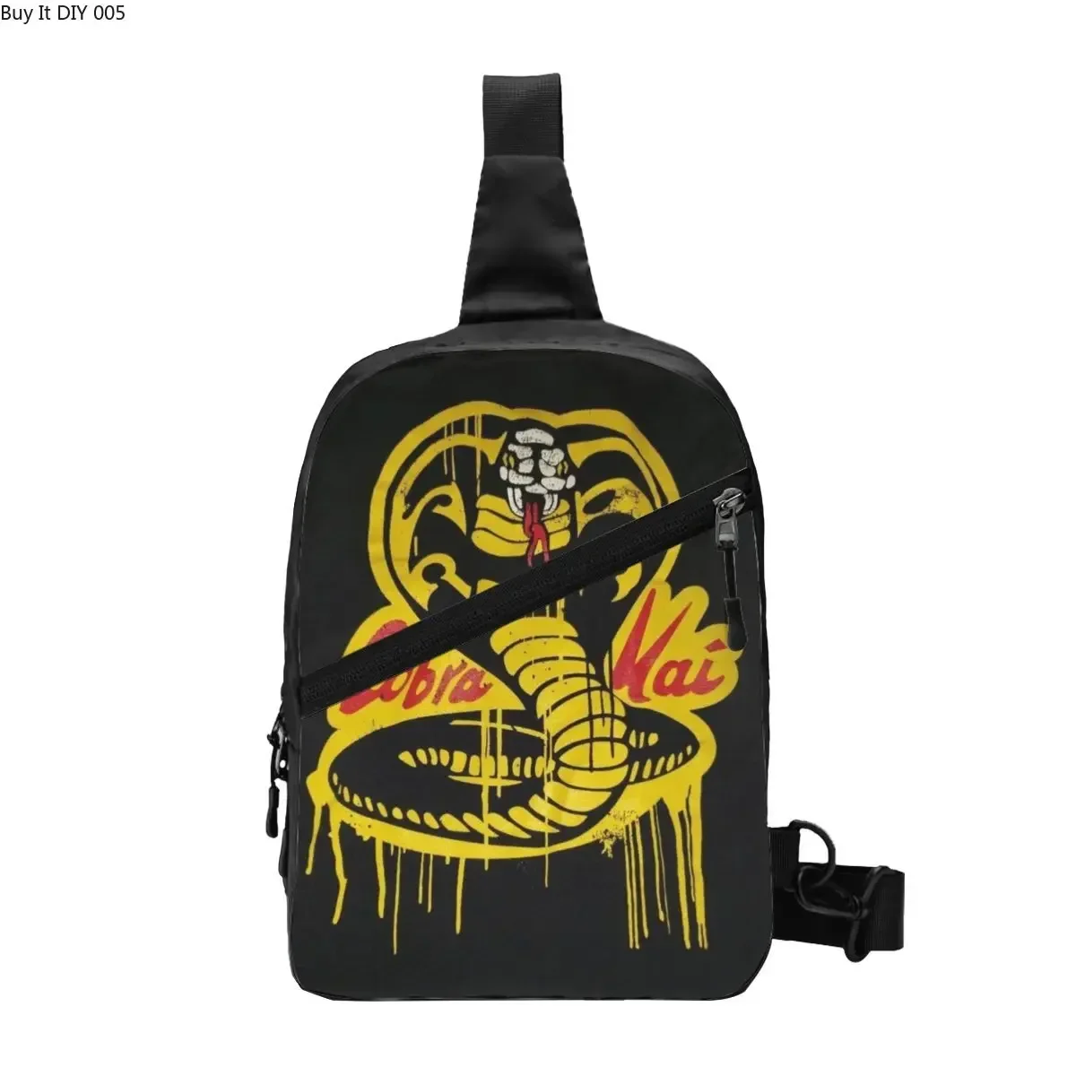 

Fashion Retro Cobra Kai Sling Crossbody Backpack Men The Karate Kid Shoulder Chest Bag for Traveling