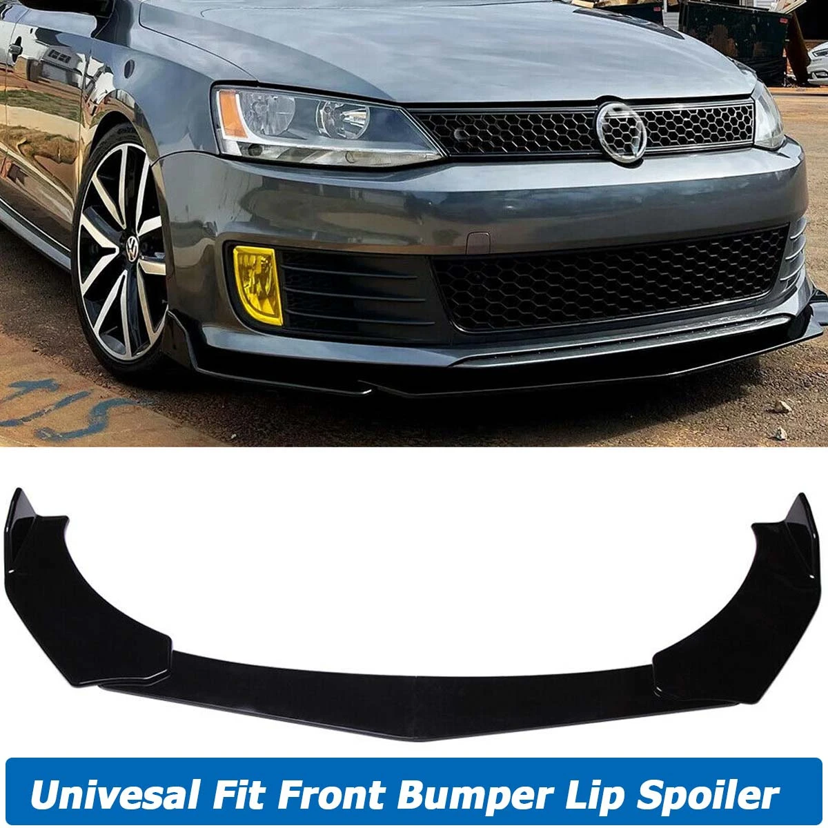 Parachoques delantero Universal para Volkswagen Jetta MK6 GLI, Spoiler, divisor, Kit de carrocería, protectores, cubierta, accesorios de coche| | -