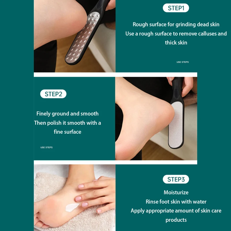 Foot File Scraper Callus Remover Double Sided Use Foot Corn Removal Dead Skin Remover Foot Care Products Pedicure Tools