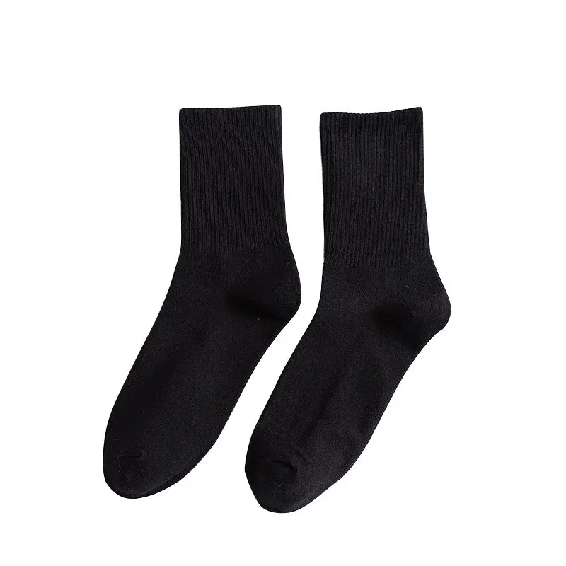 Men Women Socks Personality Vintage Streetwear Long Short Socks Black White Couples Skateboard Casual Sports Fashion