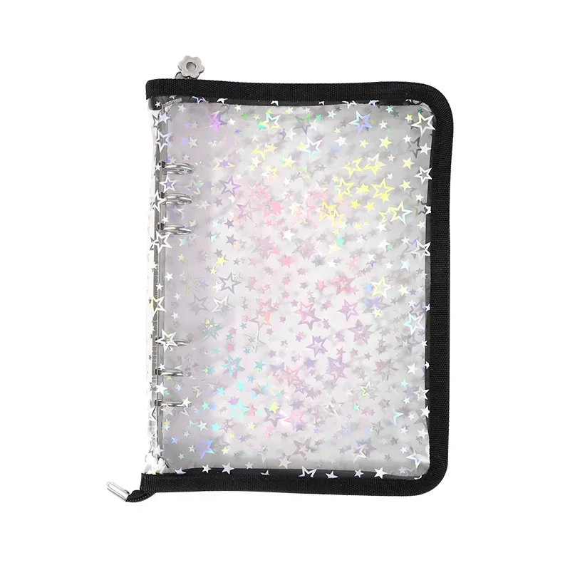 Red Star Glitter DIY Binder for Photocards and Planning