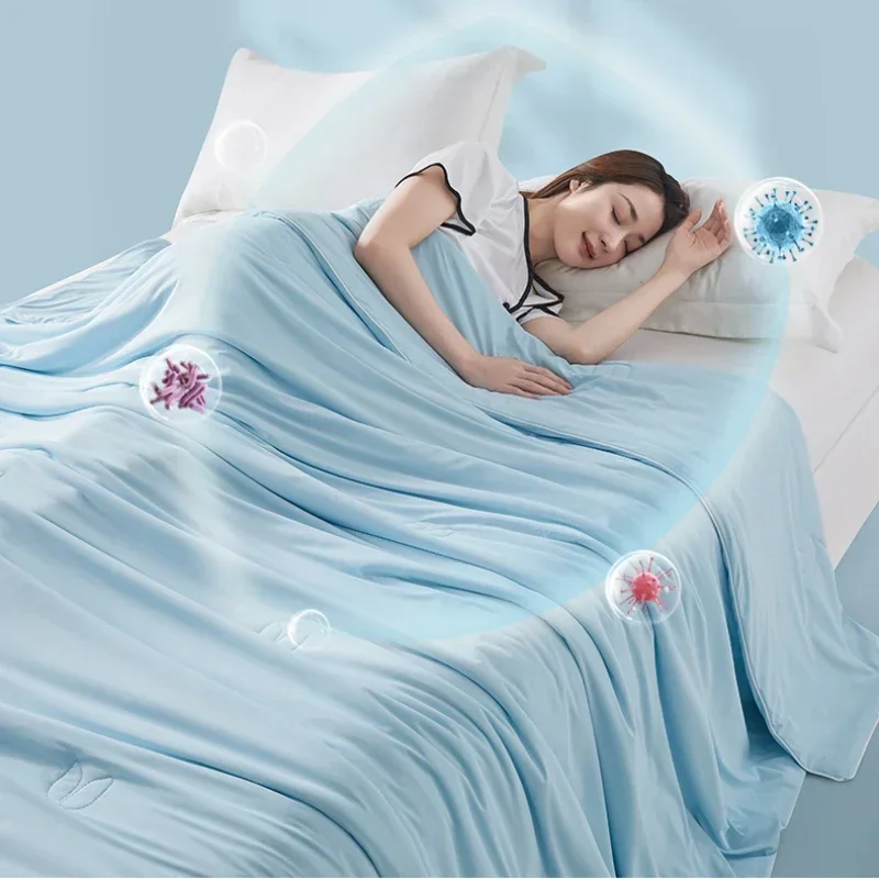 1pcAdvanced cooling sensation, machine washable water, antibacterial air conditioning, thin blankets, single and double blankets