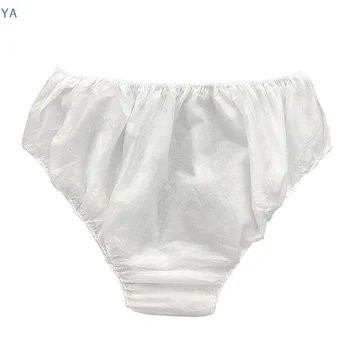 [Y]10x Mutande Monouso Bianche in Carta a Doppia Tessitura, Slip Unisex, Confezione da 10