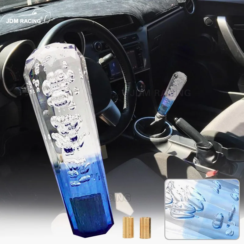 Universal Diamond Shape Bubble Crystal Gear Shift Knob Car Gear Shift