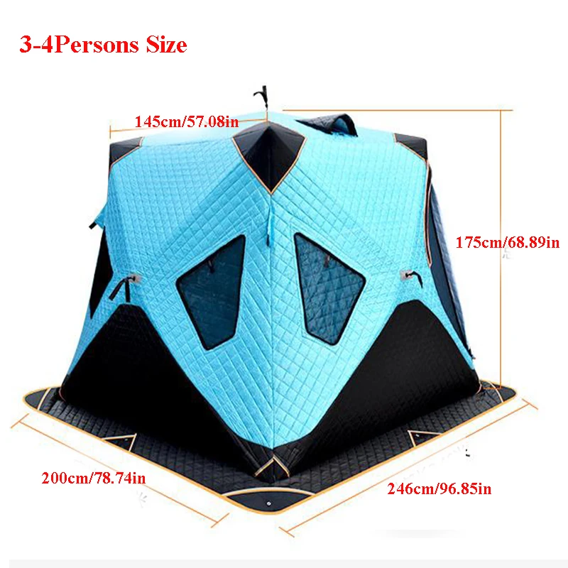 Tent Outdoor Camping 4 Person  Tents Winter Fishing 4 Person - 2