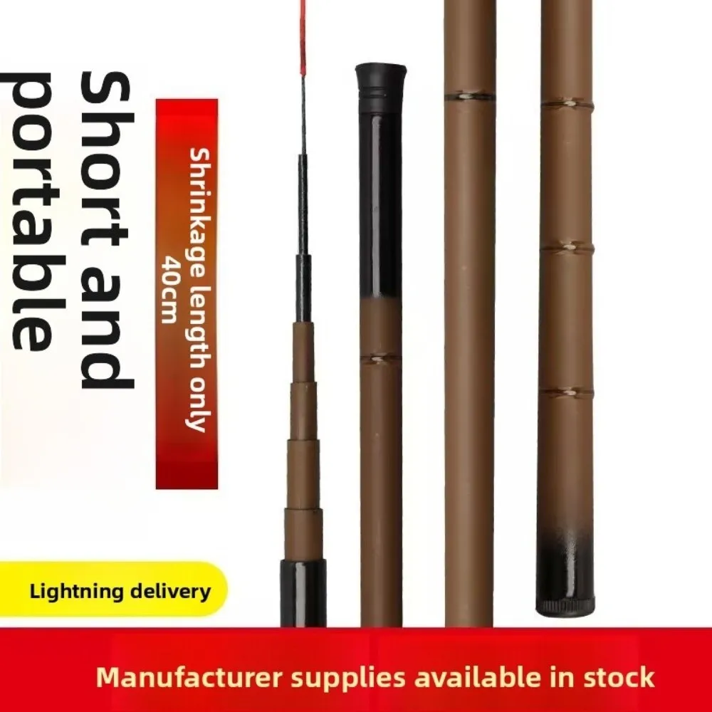 1.8m-4.5m Telescopic Fishing Rod  Glass Fibre Fishing Pole Casting Rod Fishing Rod Reel Set Lure Set Hooks Feeder Rod Combo