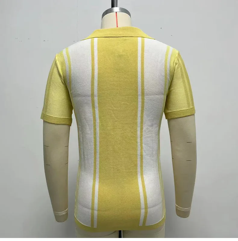 Men's Summer Clothing Men Casual Business Knitted Lapel Polo Shirts Male Fashion Patchwork Contrast Color Knitwear T-shirts 26 S22ccd92726024b109f0317b6d77a5854g