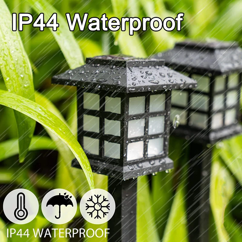 Solar Garden Lights Outdoor LED Pathway Lamp Waterproof Walkway Decor for Patio Landscape Yard Driveway