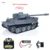 1/16 Scale Mato RTR RC Tank 1220 Metal Grey German Tiger I BB Shooting Mimic Real Tank Sound Boys Toys Remoted Car TH00649 1
