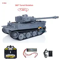 1/16 Scale Mato RTR RC Tank 1220 Metal Grey German Tiger I BB Shooting Mimic Real Tank Sound Boys Toys Remoted Car TH00649 1