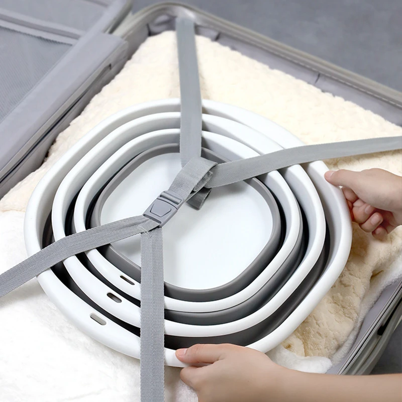 Folding Wash Basin Multi-purpose Lightweight Hanging Collapsible Basin For Camping Sink and RV Sinks Cleaning Tool