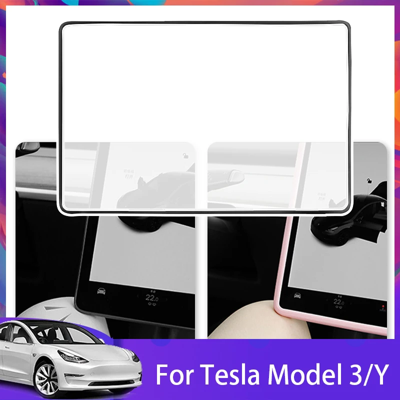 

Tesla Navigation Screen Silicone Protective Trim Cover Central Control Navigation Screen Protector Frame For Tesla Model 3 Y