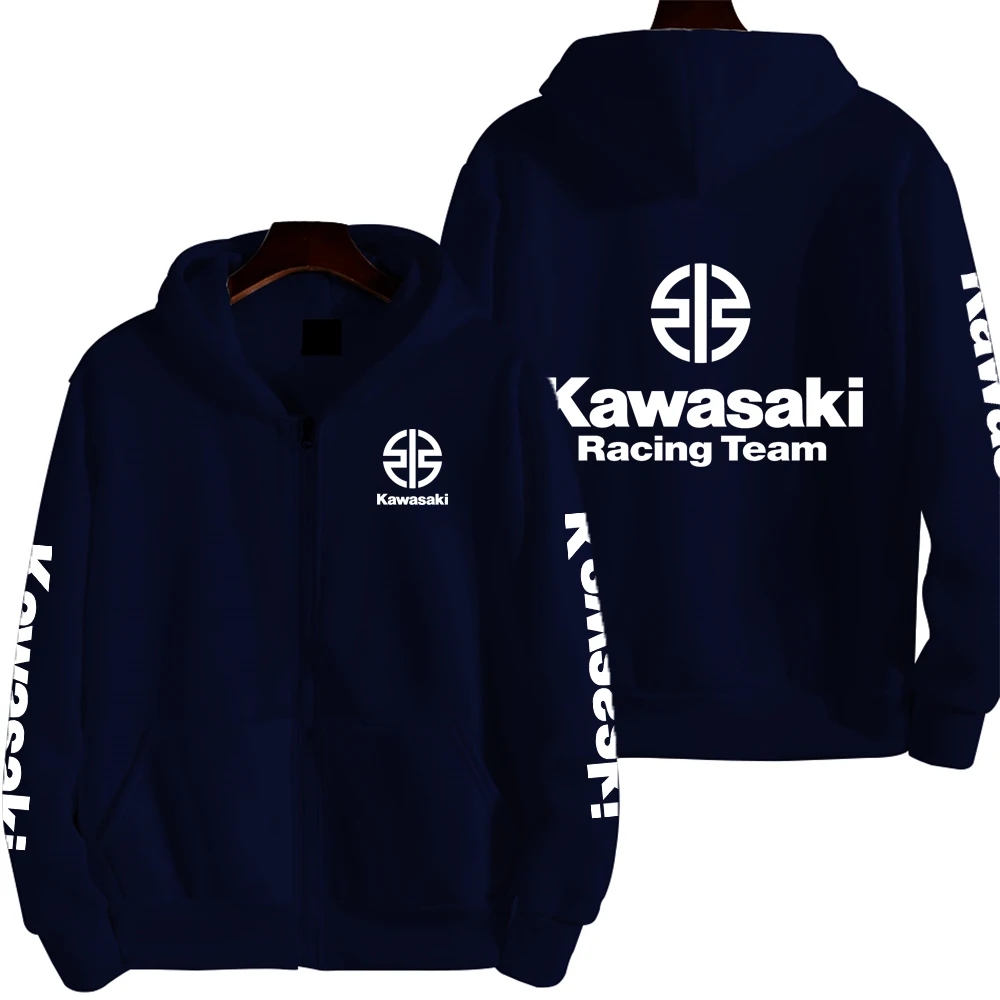 Kawasaki ロゴ入りフード付きジャケット Kawasaki ロゴ入りフード付きジャケット