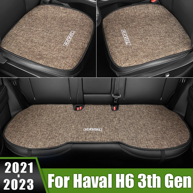 

For Haval H6 3rd Gen 2021 2022 2023 GT DHT-PHEV Car Seat Pad Cover Front Rear Back Cushion Breathable Protector Mat Accessories