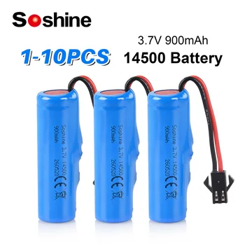 Batteria agli ioni di litio AA 14500 da 3.7V 900mAh ricaricabile con connettore SM-2P per auto radiocomandata C2 D828 RC Stunt Dump Car, per una durata della carica più lunga