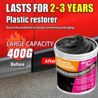 [Crème réparateur tout-en-un] Crème réparatrice tout-en-un pour plastique et caoutchouc – Restauration instantanée noire, dissolvant de rayures et anti-âge pour 1