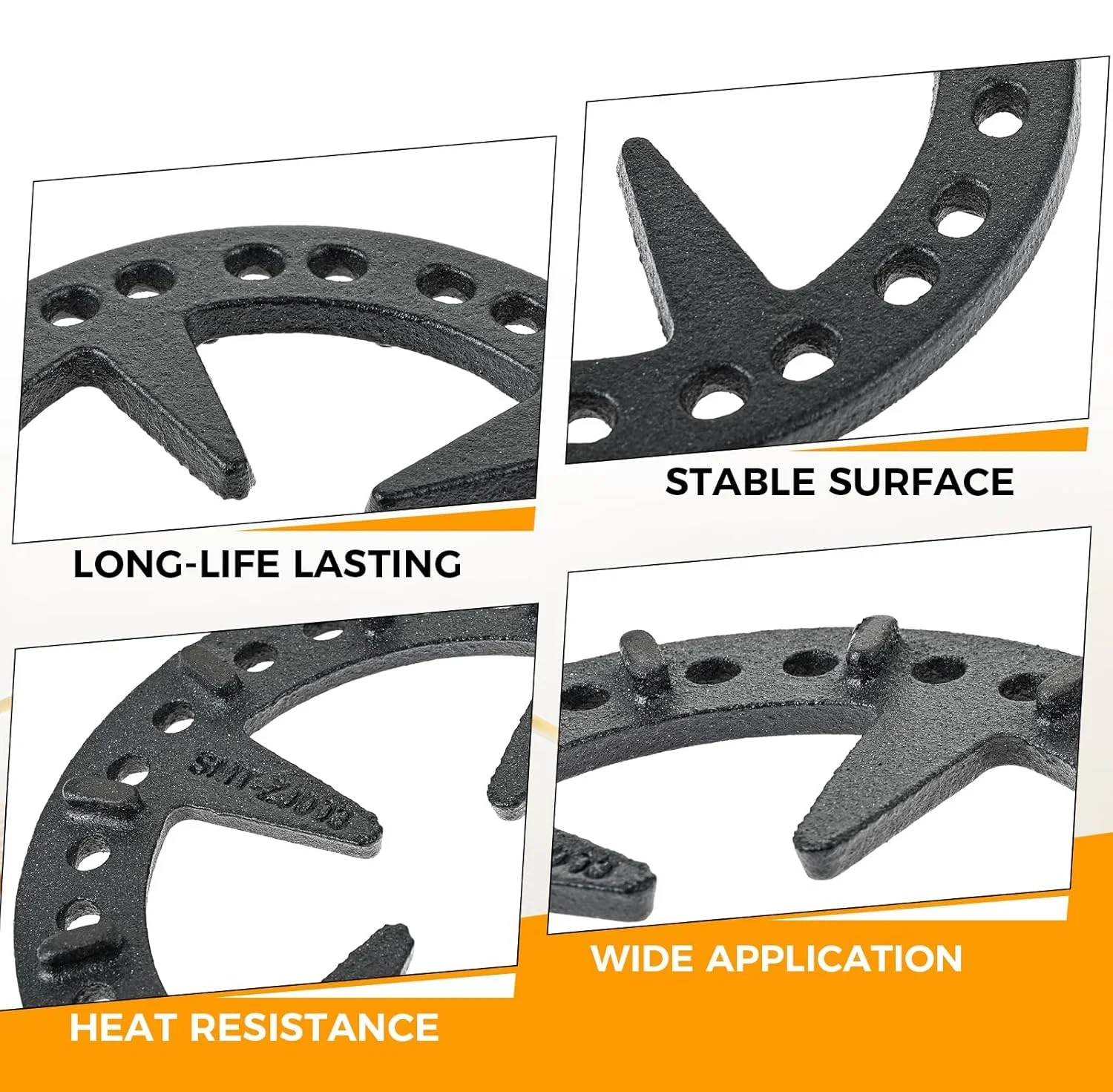 1pc Cast Iron Gas Stove Cooker Ring Reducer for Gas Stovetop Espresso Maker Coffee Moka Pot Outer Diameter 5.04"