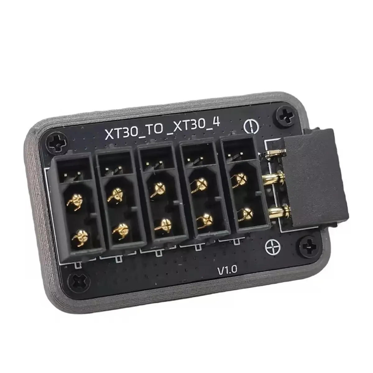 ABGN 50A XT30 (2+2) 전원 분배 보드는 로봇 RC 자동차/보트 DIY 액세서리용 CAN 프로토콜 5채널 출력을 지원합니다.