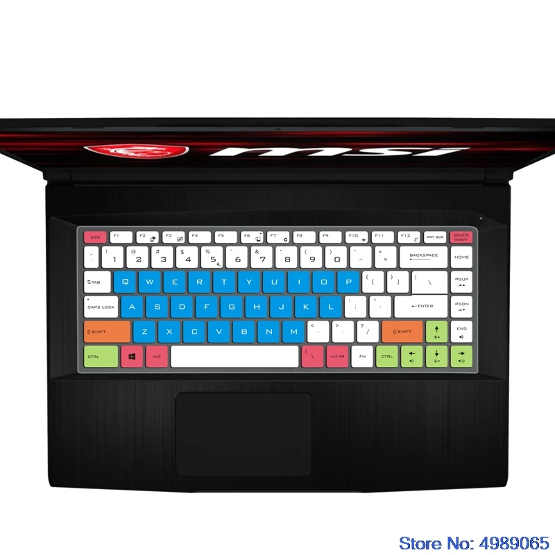 Keyboard Silicone Keyboard Skin Cover for Msi Gf63 Ps42 Ps63 P65 Gs65 8Rd 8Re 8Rb 8Rcx 8Re-014Cn 15.6