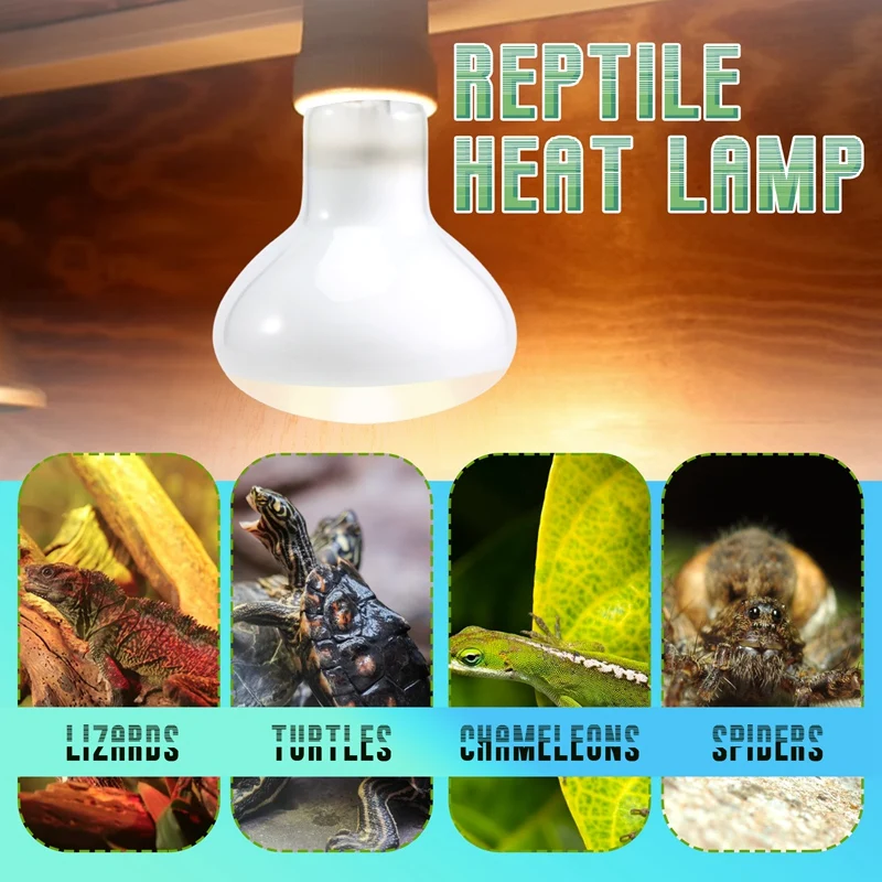 Reptile Uvb Uva Heat Lamp Bulb Reptiles Amphibian Birds 100 W 2 Pack NOMOYPET