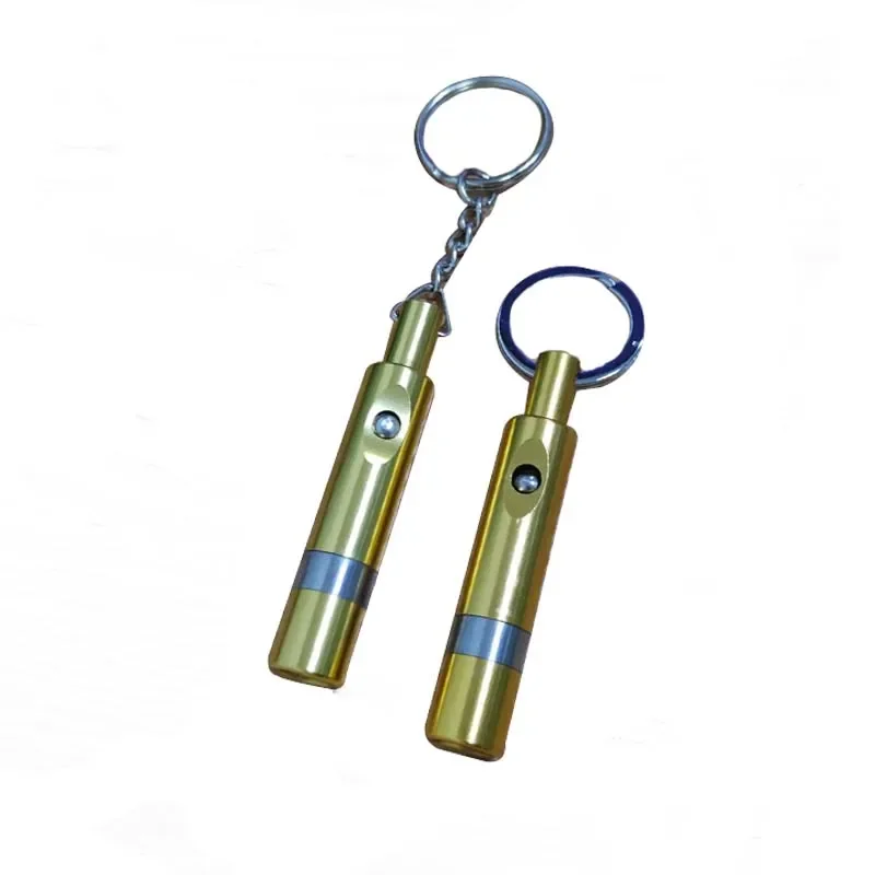 Portable Cigar Punch Cutter With Key Ring Mini Cigar Puncher Pull Hole Cigar Metal Gadget poinçon à cigare zigarrenbohrer 3