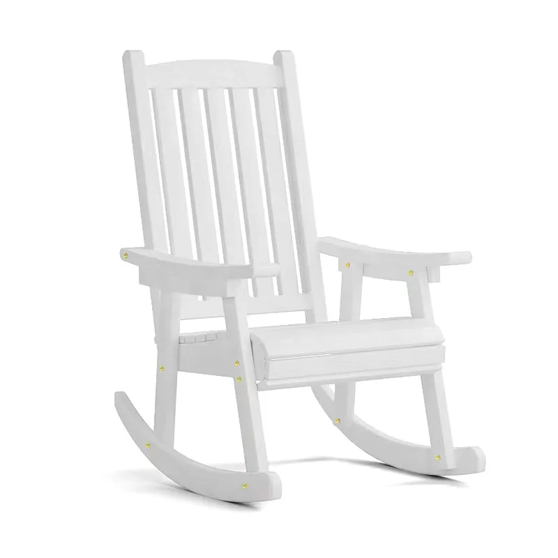 屋外用家具木製ロッキングチェア素朴なアメリカンカントリースタイル