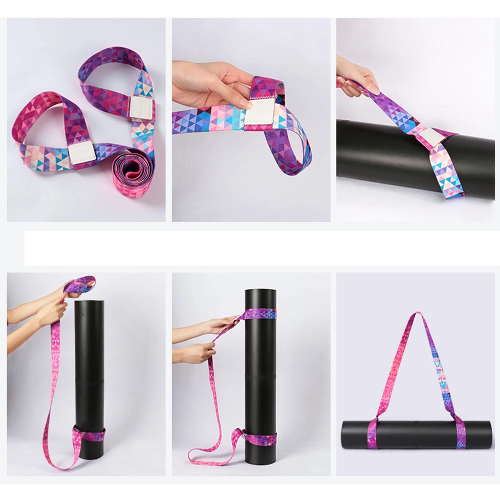 Yoga Strap Yoga Mat Carrying Strap Adjustable Shoulder Straps Pilates Exercise Sling Sports Sling Strap Belt