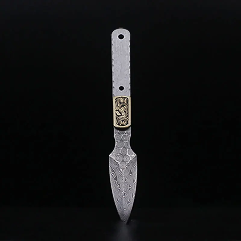 Thousand layer Damascus Steel Tea Needles semi-finished Blank Household DIY Teaware Accessories Hand Tool Parts