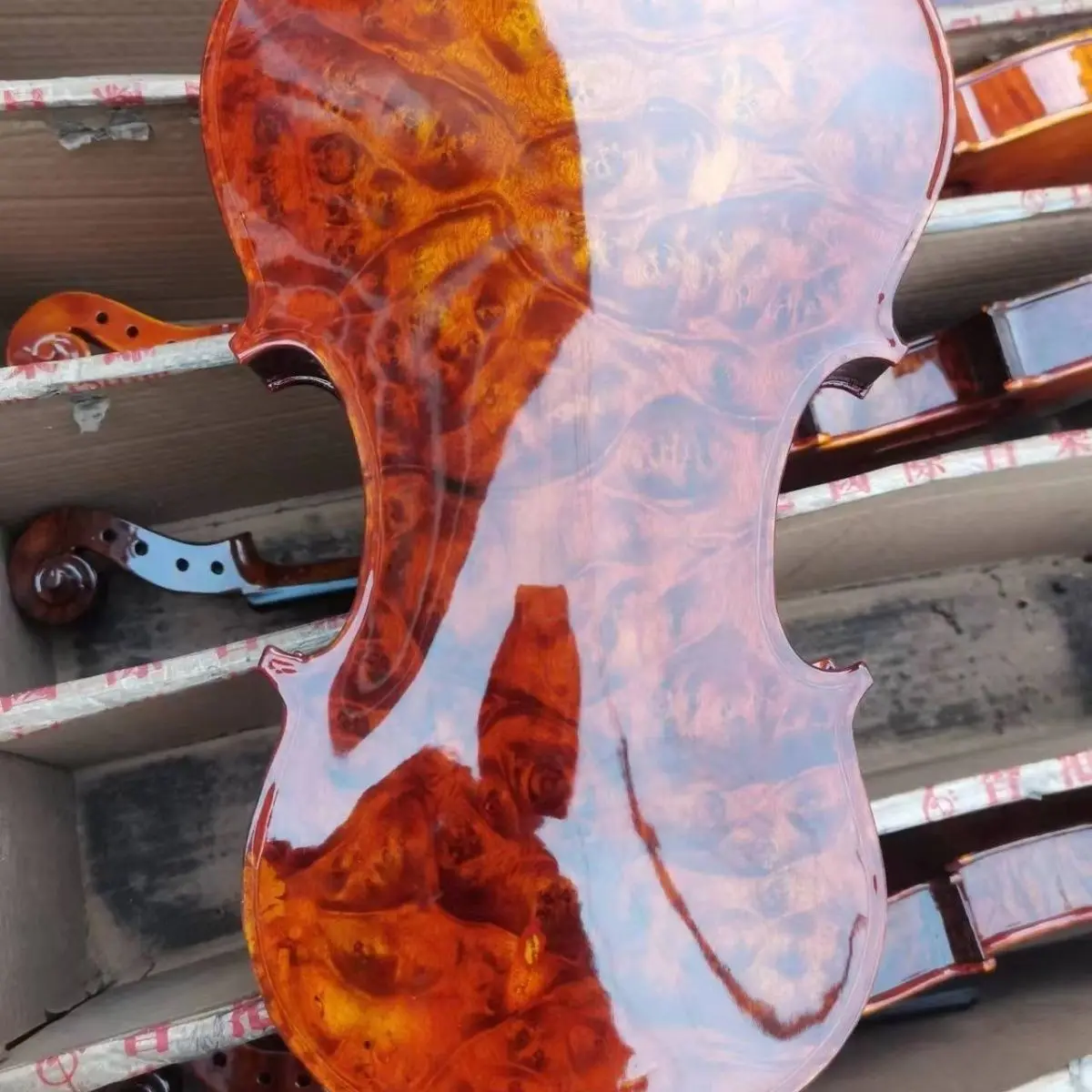 4/4 Bird's Eye Maple Violin Sparrow's Eye Maple Violin Handmade