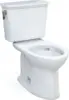 Drake Transitional Two-Piece Elongated 1.28 GPF Universal Height Toilet with CEFIONTECT, Cotton White 1