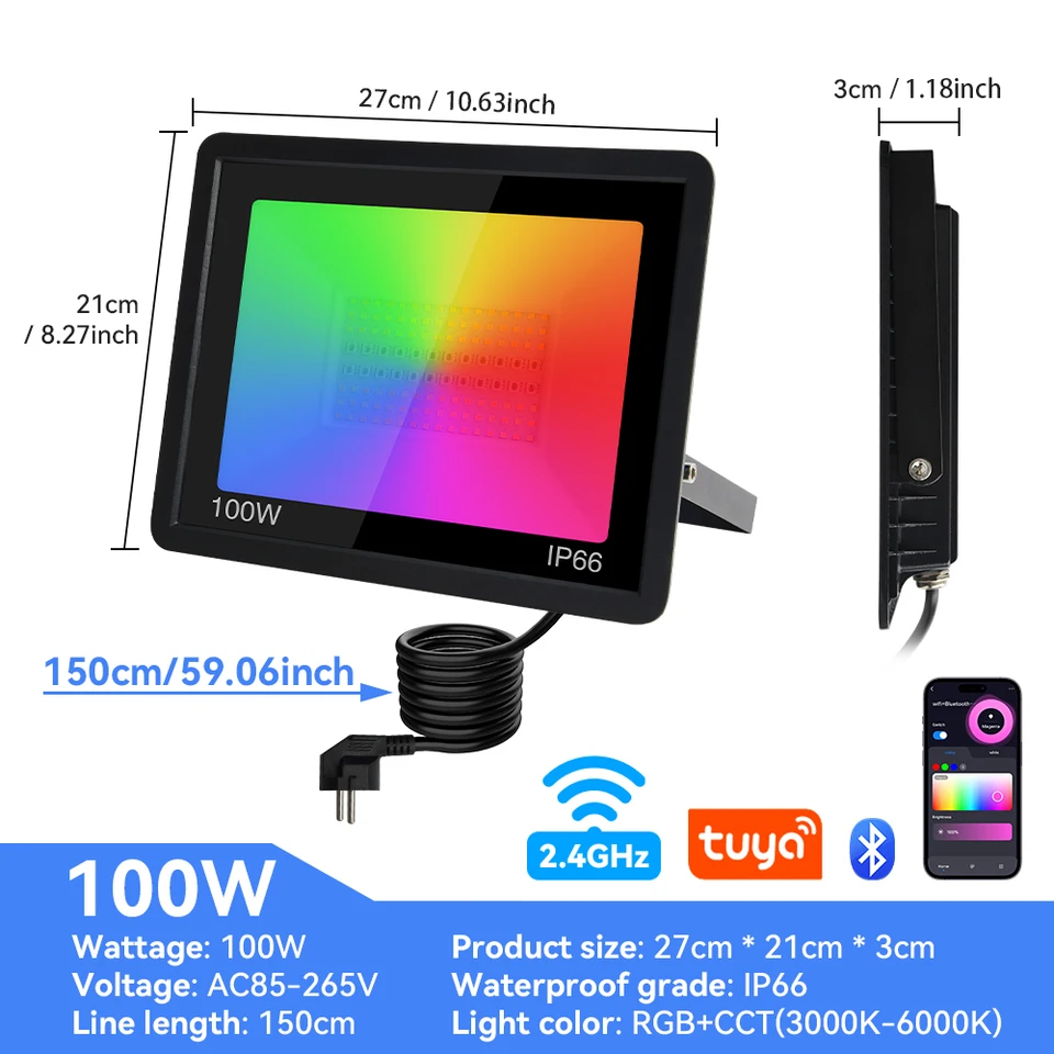 Tuya Smart Vida WiFi RGB Fita LED 5M 10M 5050 12V APP Controle De Voz Com Alexa Google Home Para