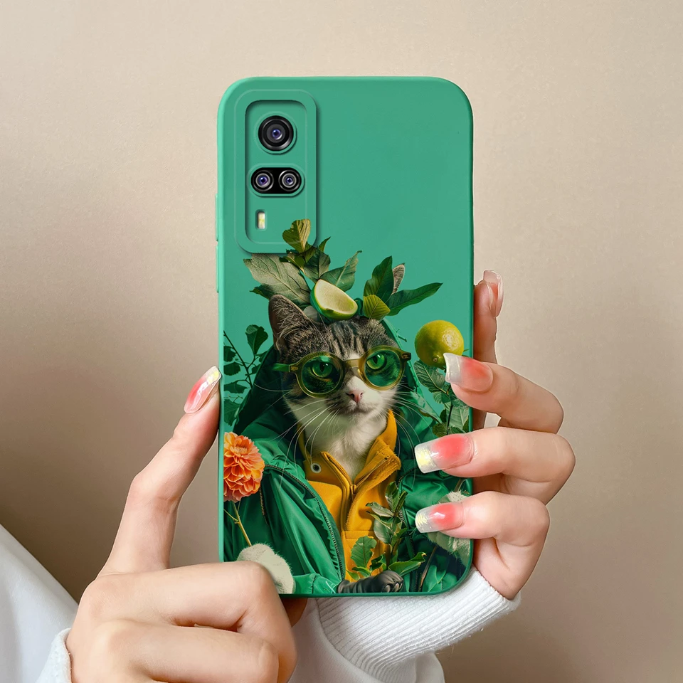 Cute Panda Dog & Floral Liquid Shell Soft Protective Luxury Case - Vibrant Design Cover