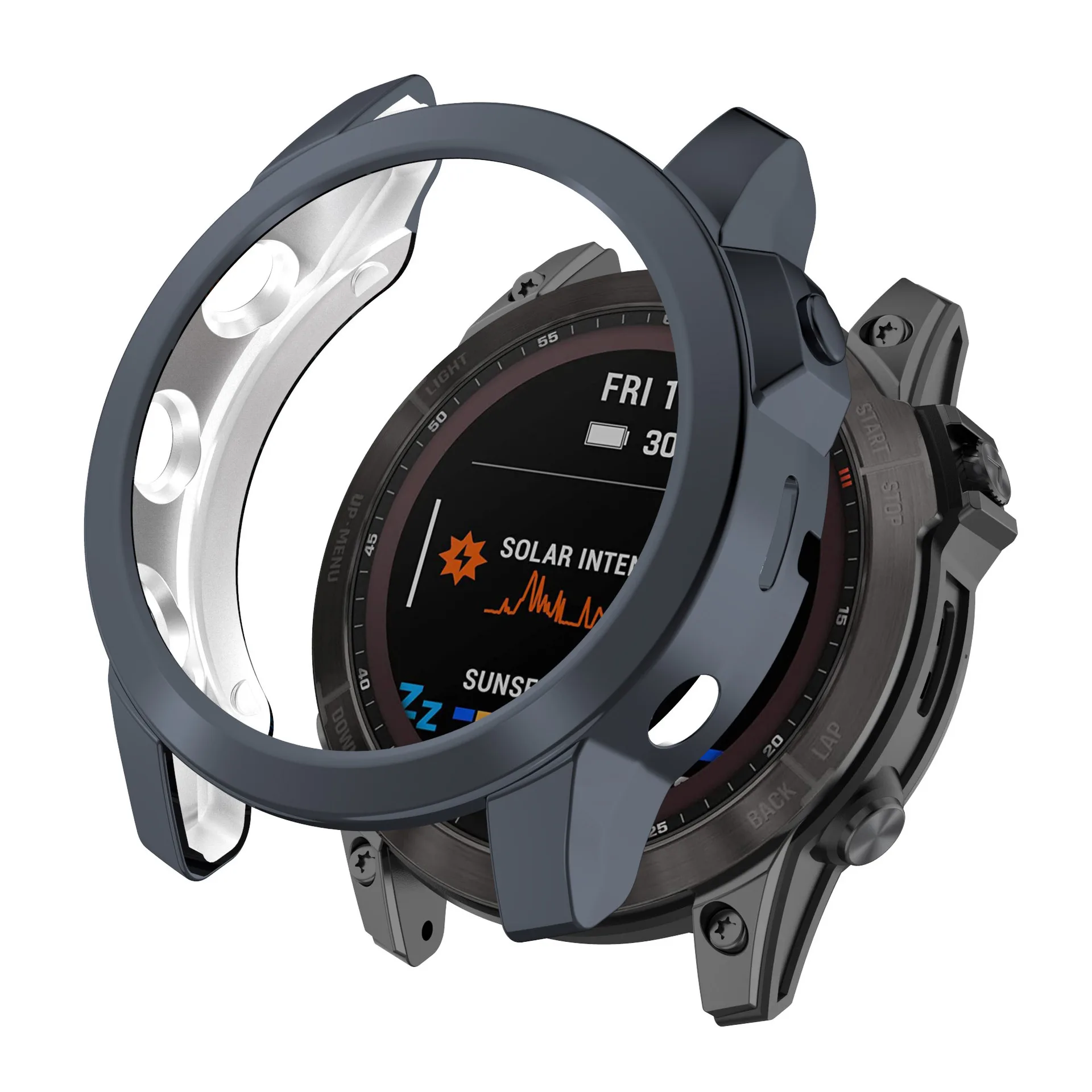 HD Glass Screen Protective Case For Garmin Fenix7/Fenix7S/Fenix7X Watch Band Frame Bracelet Frame Cover for Garmin Fenix 7 Film