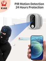 Caméra de sonnette de porte numérique Tuya avec interphone, judas vidéo, détecteur de mouvement PIR, WiFi, Google, Alexa Smart Life, 1080P 3