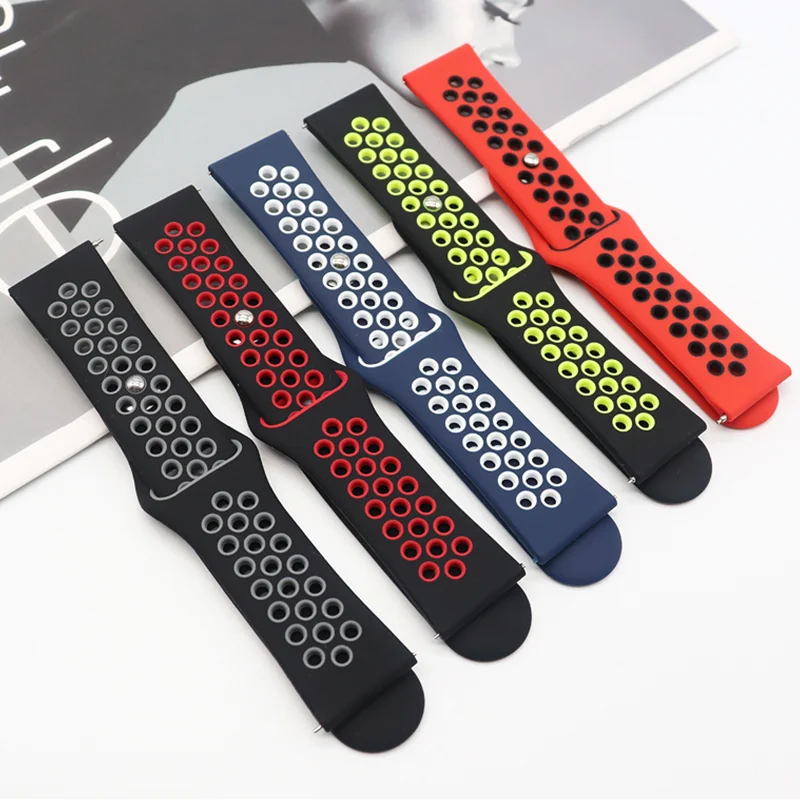 Breathable Soft Silicone Adjustable Sport Wristband Bracelet