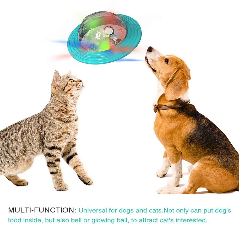 Dog Toy For Small Medium Large Dogs Cats Fly Disk Interactive Food Dispenser Improve IQ Slow Feeder Training Toys Pet Supplies 3