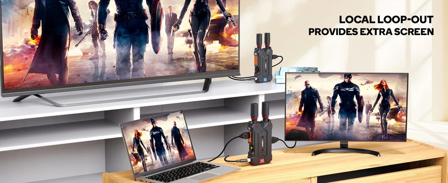 4K HDMI Wireless Transmitter and Receiver 300M with SDI Interface for Profession